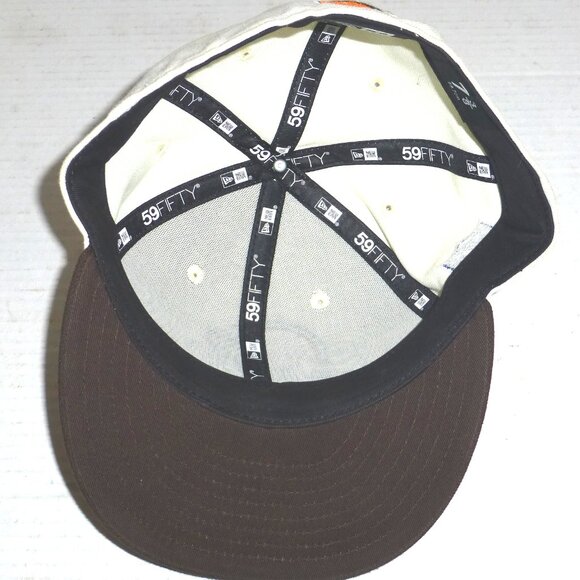 New Era 59Fifty Cleveland Browns AFC Fitted Embroidered Hat Size: 7 3/8 READ - Picture 6 of 9